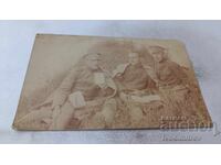 Photograph of Three Officers on the Front, WWI