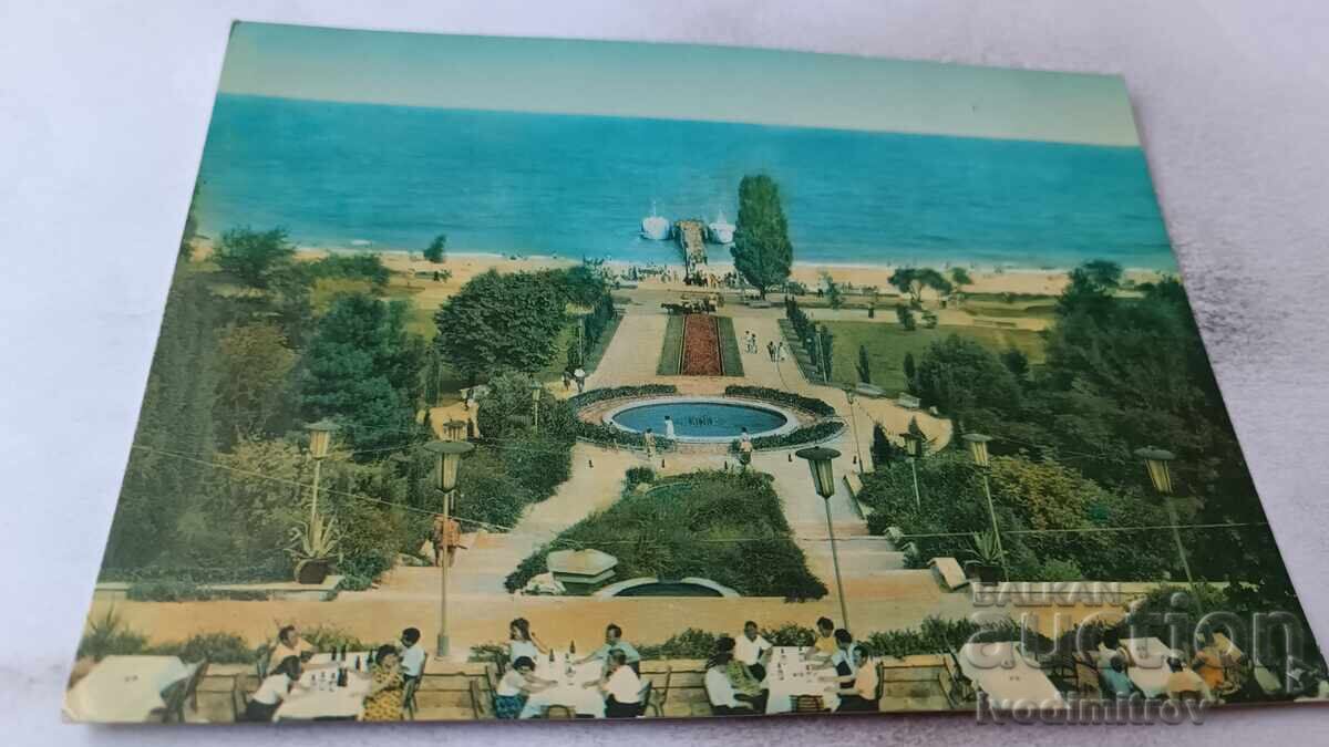 Пощенска картичка Златни пясъци Изглед 1961 Пощенска картичка Златни пясъци Изглед 1961