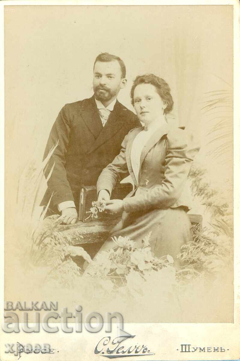 СТАРА ФОТОГРАФИЯ - КАРТОН - ГЕЛЧ – РУСЕ, ШУМЕН - 0802