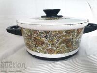 Oală emailată bulgărească - cașmir