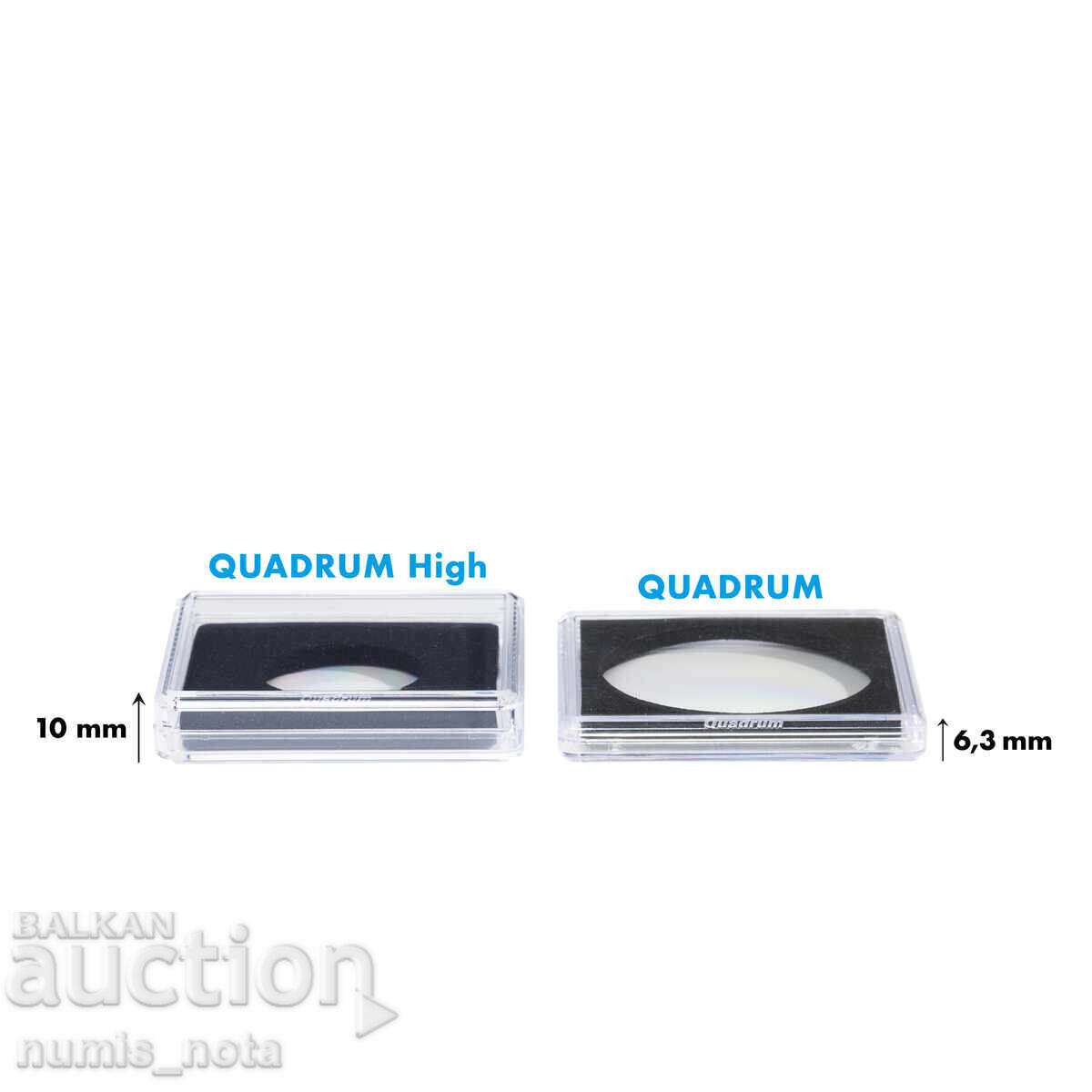 QUADRUM HIGH coin capsules suitable for piedfort coins QUADRUM HIGH coin capsules suitable for piedfort coins