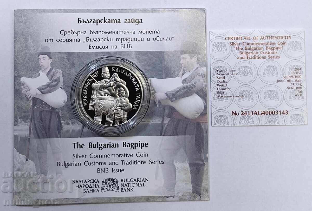 10 leva 2024 godina Gaiță bulgară cu preț € 150.00 | 293.37 BGN