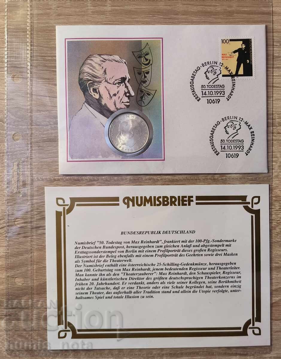 Austria 25 Schillings 1973 Max Ranhart numismatic brief 1993