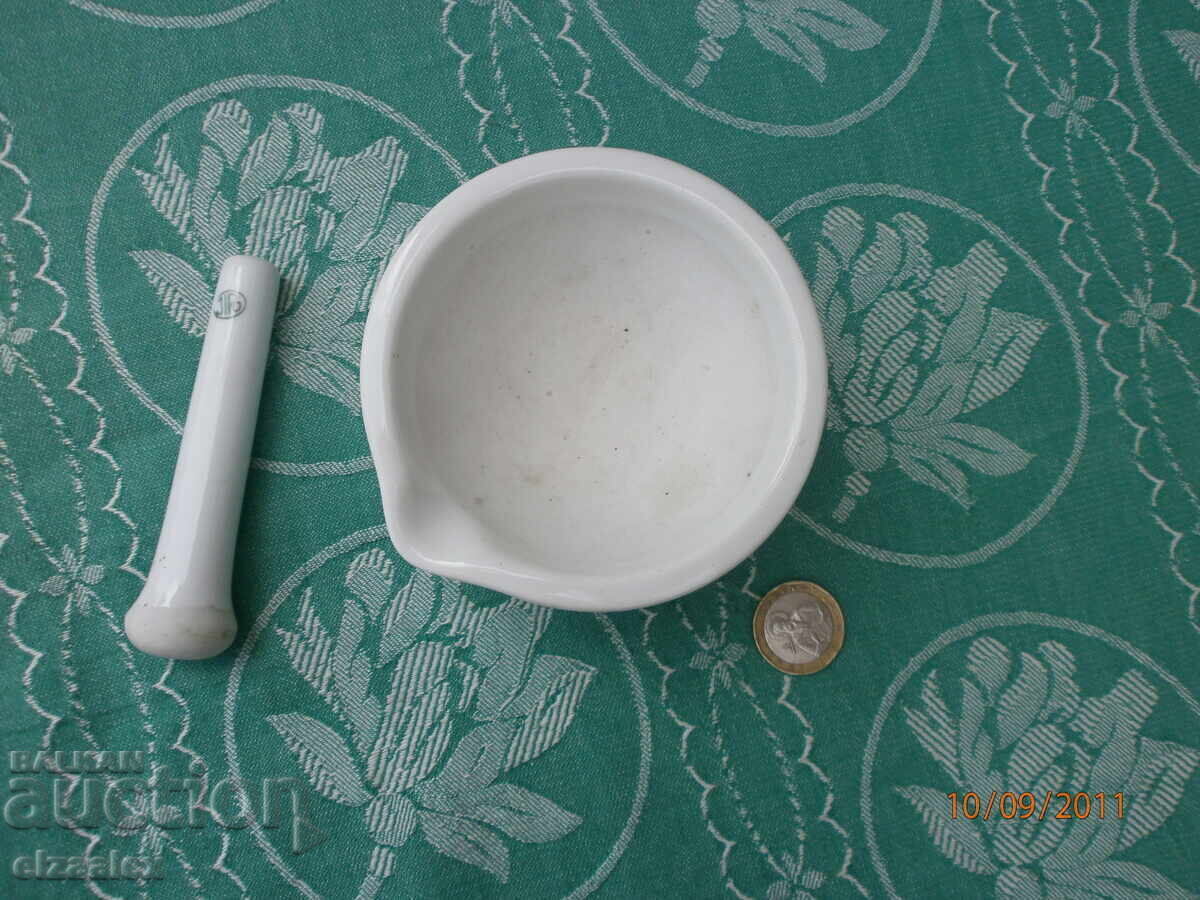 Delivery of Porcelain mortar with markings