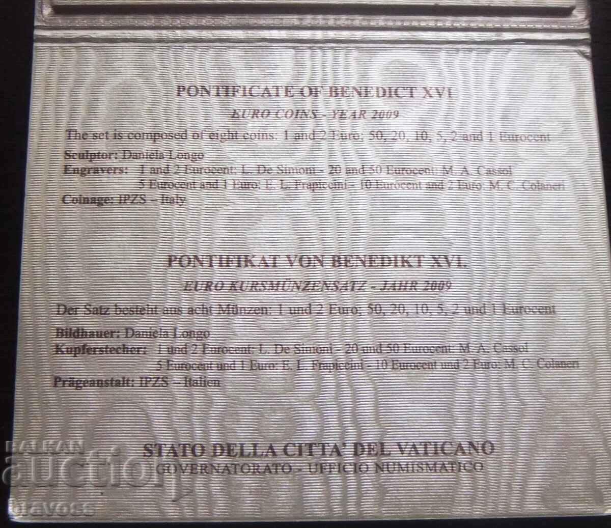 Δημοπρασία Βατικανό - σετ ευρώ - 2009 Δημοπρασία Βατικανό - σετ ευρώ - 2009