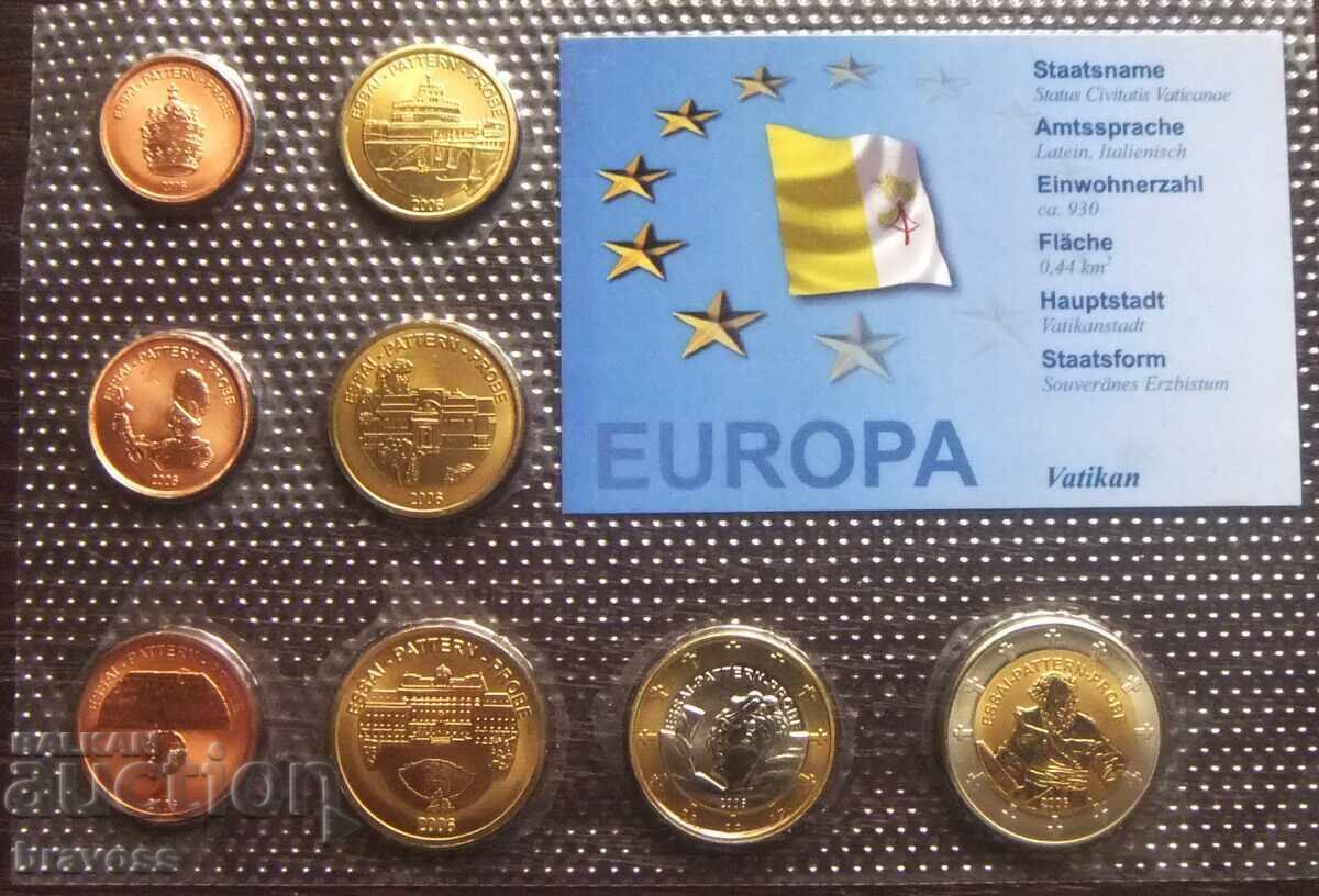 Vatican - set euro - 2006 - probă