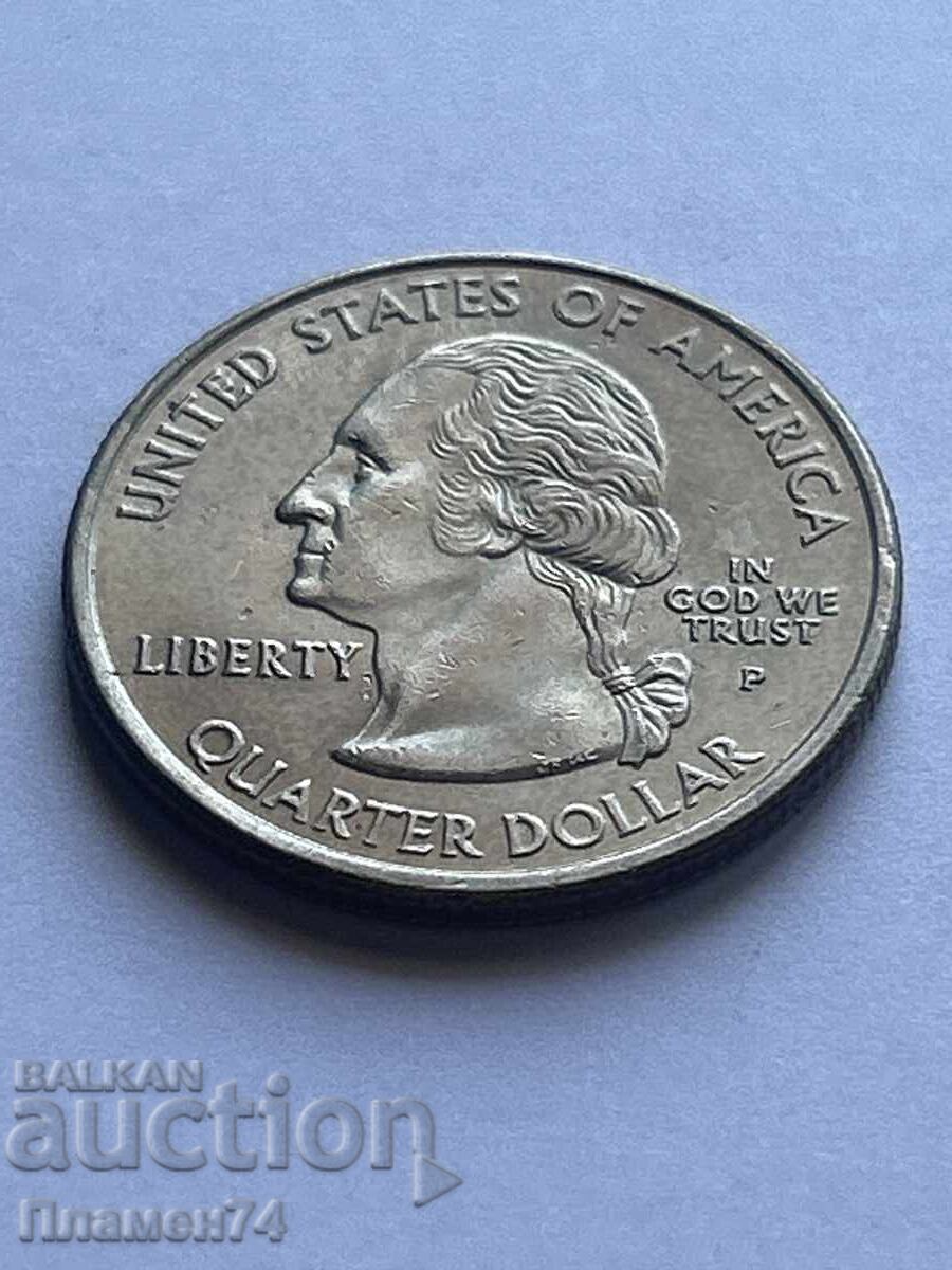1/4 долар 2001 САЩ Ню Йорк P