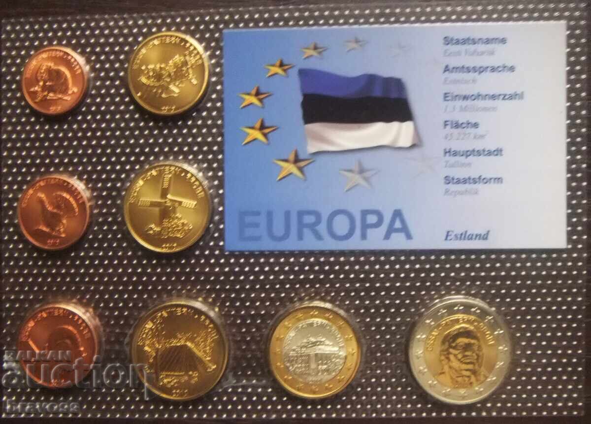 Εσθονία - σετ ευρώ - 2010 - δοκιμασμένο Εσθονία - σετ ευρώ - 2010 - δοκιμασμένο