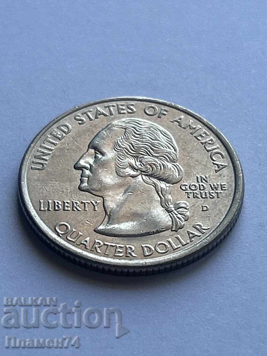 1/4 Dollar 2001 USA Vermont D