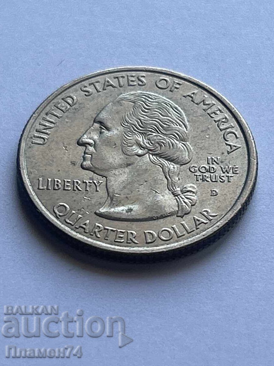 1/4 Dollar 2001 USA North Carolina D