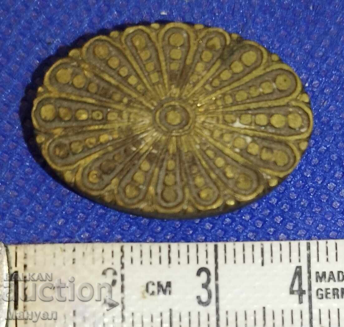 Παλιά μπρούτζινη πλάκα τυπογραφείου, βιβλιοδεσία Βασίλειο Βουλγαρίας με τιμή 89.90 BGN | € 45.97