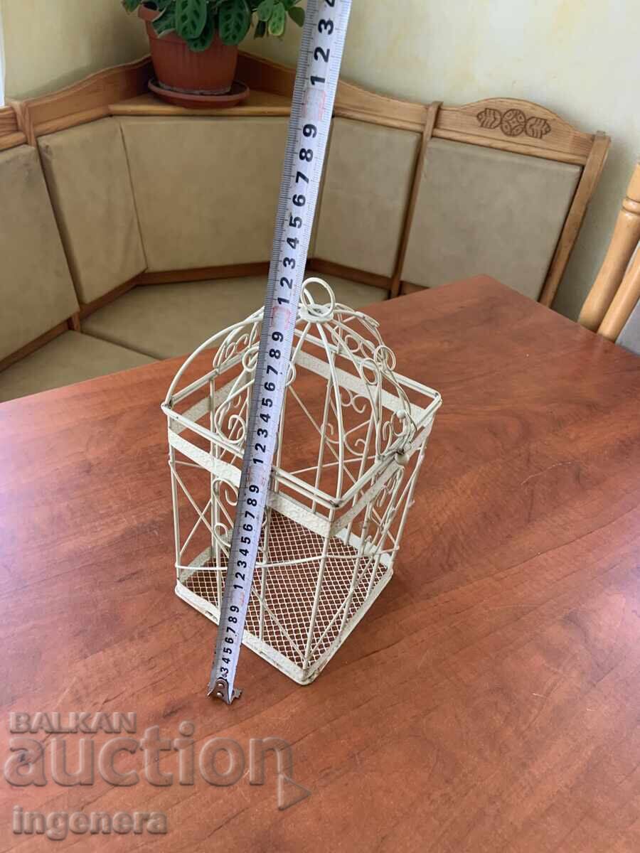 DECORATIVE LANTERN CAGE - 30 X 14 X 14 CM with price 25.00 BGN | € 12.78