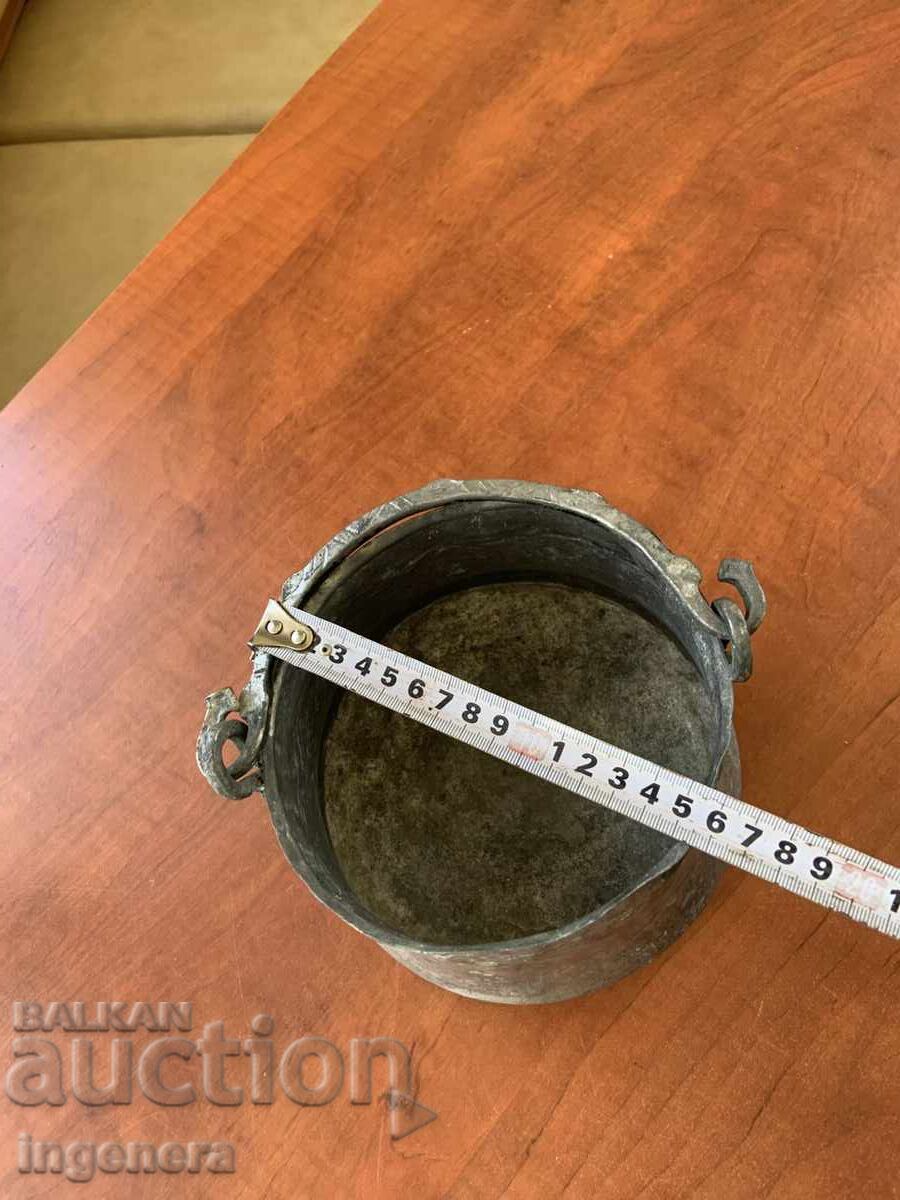 Доставка на КОТЕЛ КОТЛЕ МЕНЧЕ БАКЪР МЕД СТАРИНЕН СЪД- 1.5 Л. ОРНАМЕНТИ