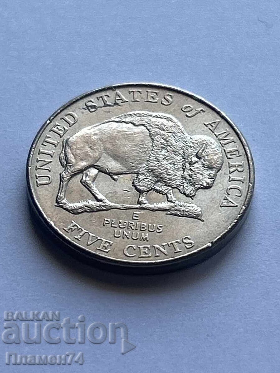 5 Cents 2005 USA Bison P with price 1.00 BGN | € 0.51