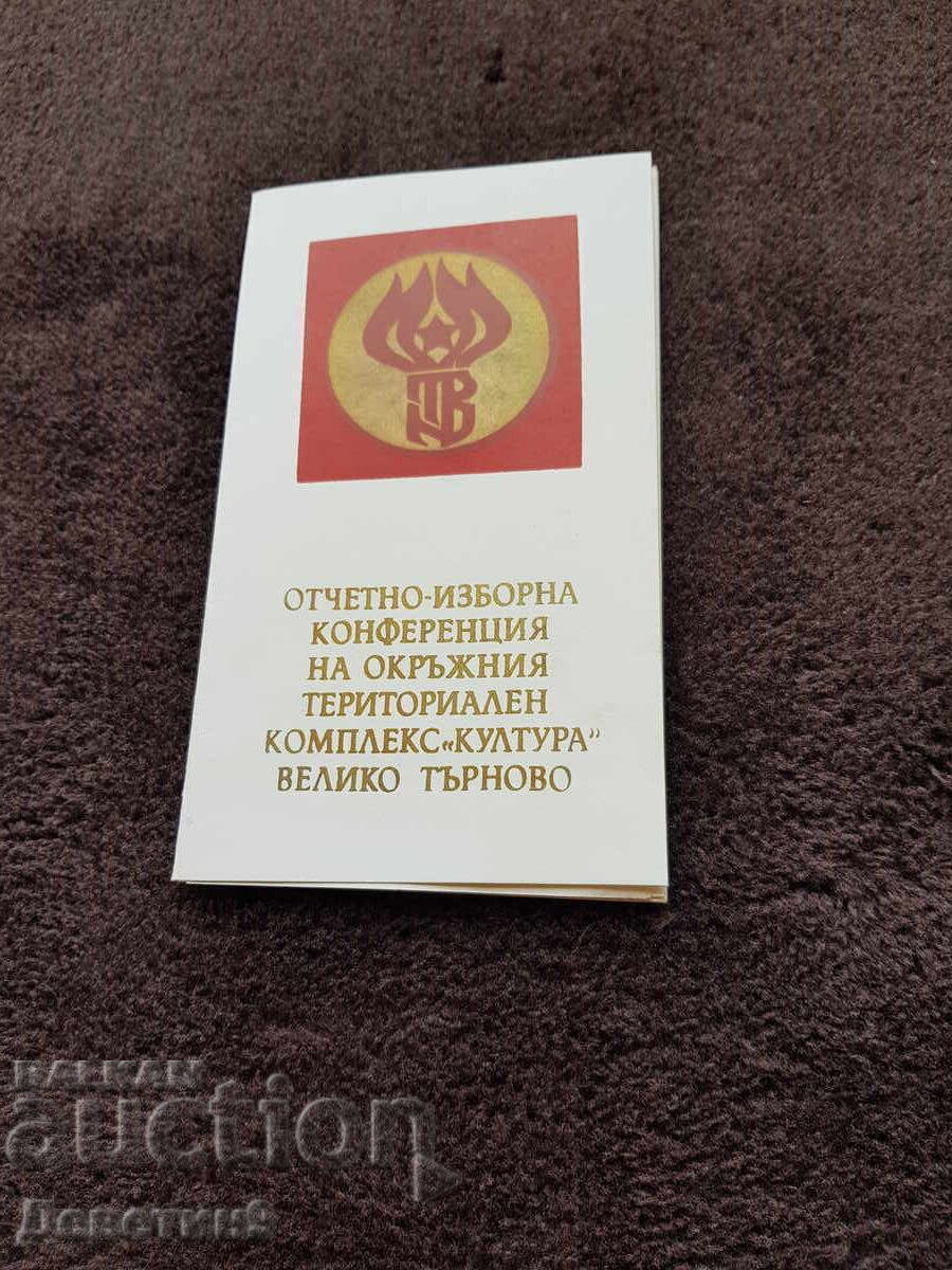 Invitation to delegate participation in the VIII report-election conference, 85 years