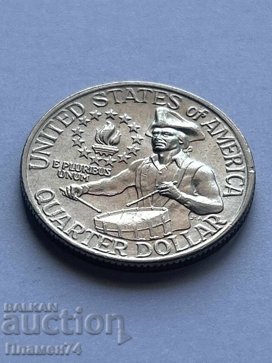 1/4 Dollar 1976 USA Independence with price 2.00 BGN | € 1.02 1/4 Dollar 1976 USA Independence with price 2.00 BGN | € 1.02