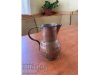 CANĂ CANIȚĂ CUPRU ARĂMIU VECHE FORJATĂ - 500 ML