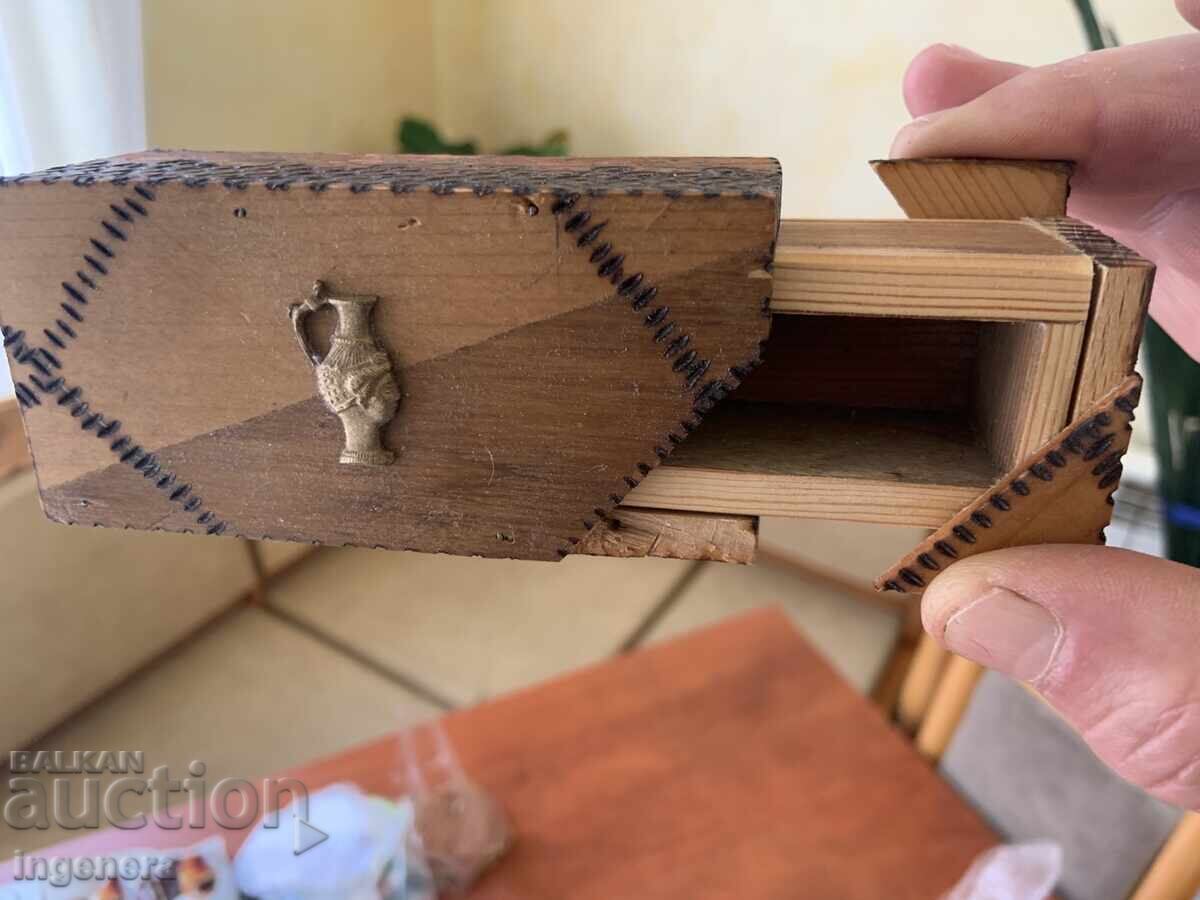 Delivery of Wooden Box with Secret Opening!
