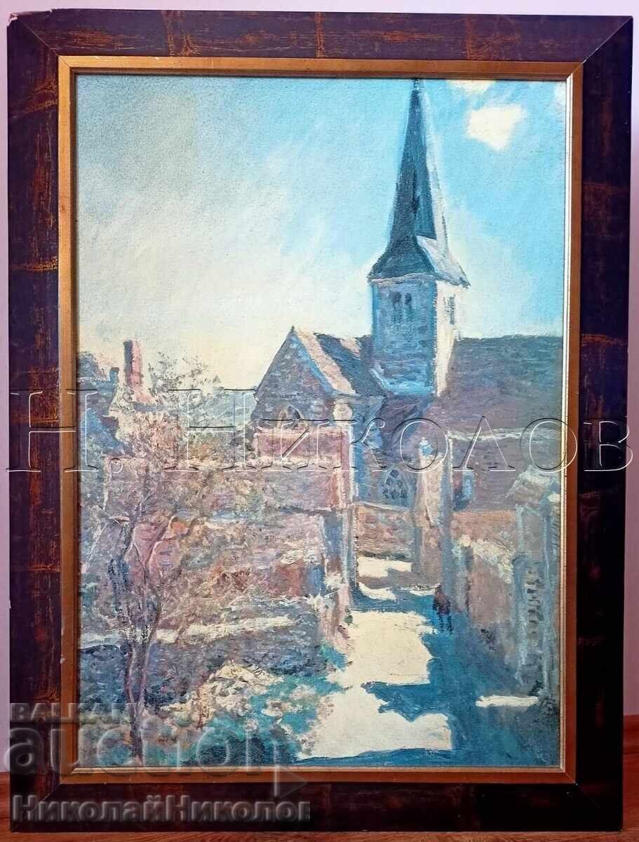TABLOU PEISAJ URBAN PLACĂ DE PLYWOOD B142