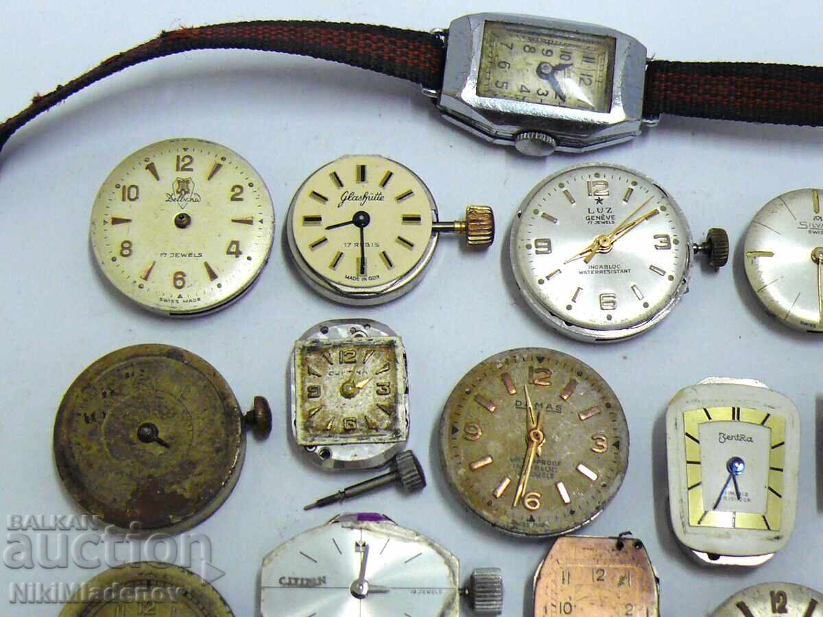 Lot of Swiss Ladies' Movements CERTINA, GLASHUTTE, LUZ with price 39.99 BGN | € 20.45 Lot of Swiss Ladies' Movements CERTINA, GLASHUTTE, LUZ with price 39.99 BGN | € 20.45