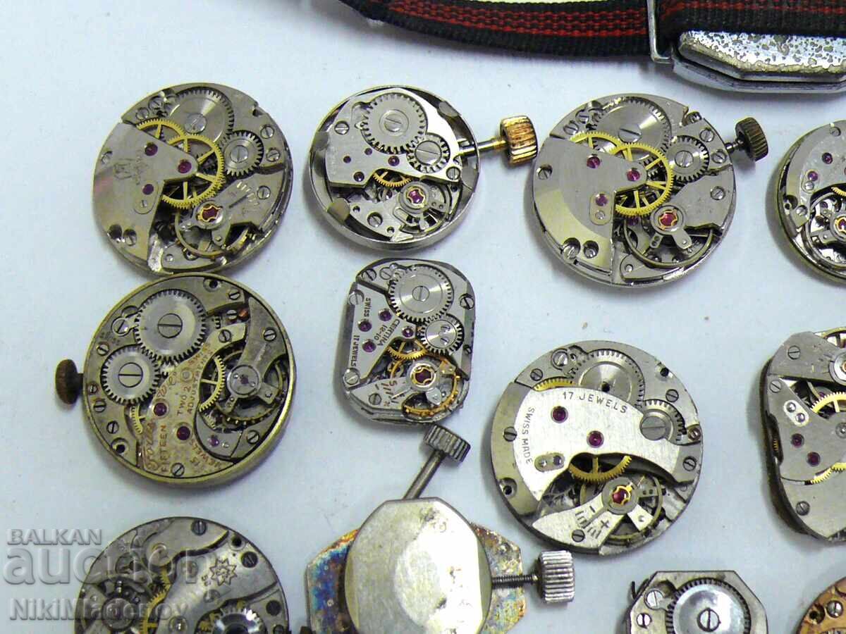 Lot of Swiss Ladies' Movements CERTINA, GLASHUTTE, LUZ - 5 Lot of Swiss Ladies' Movements CERTINA, GLASHUTTE, LUZ - 5