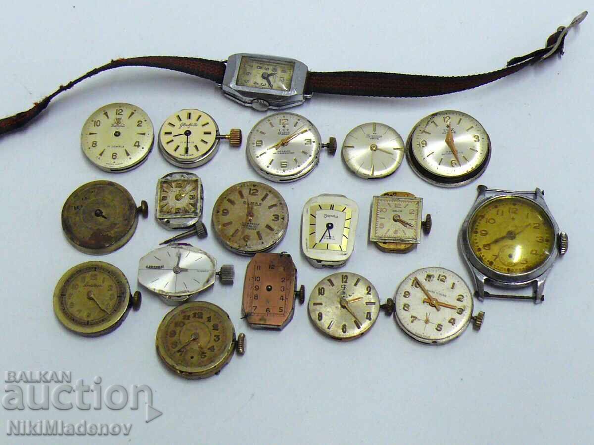 Lot of Swiss Ladies' Movements CERTINA, GLASHUTTE, LUZ Lot of Swiss Ladies' Movements CERTINA, GLASHUTTE, LUZ