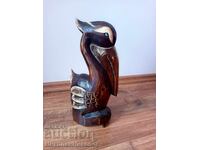 Sculpture Figure Wood Carving Pelican B146