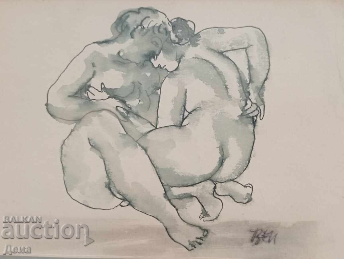 Stoyan Venev Watercolor with price 480.00 BGN | € 245.42