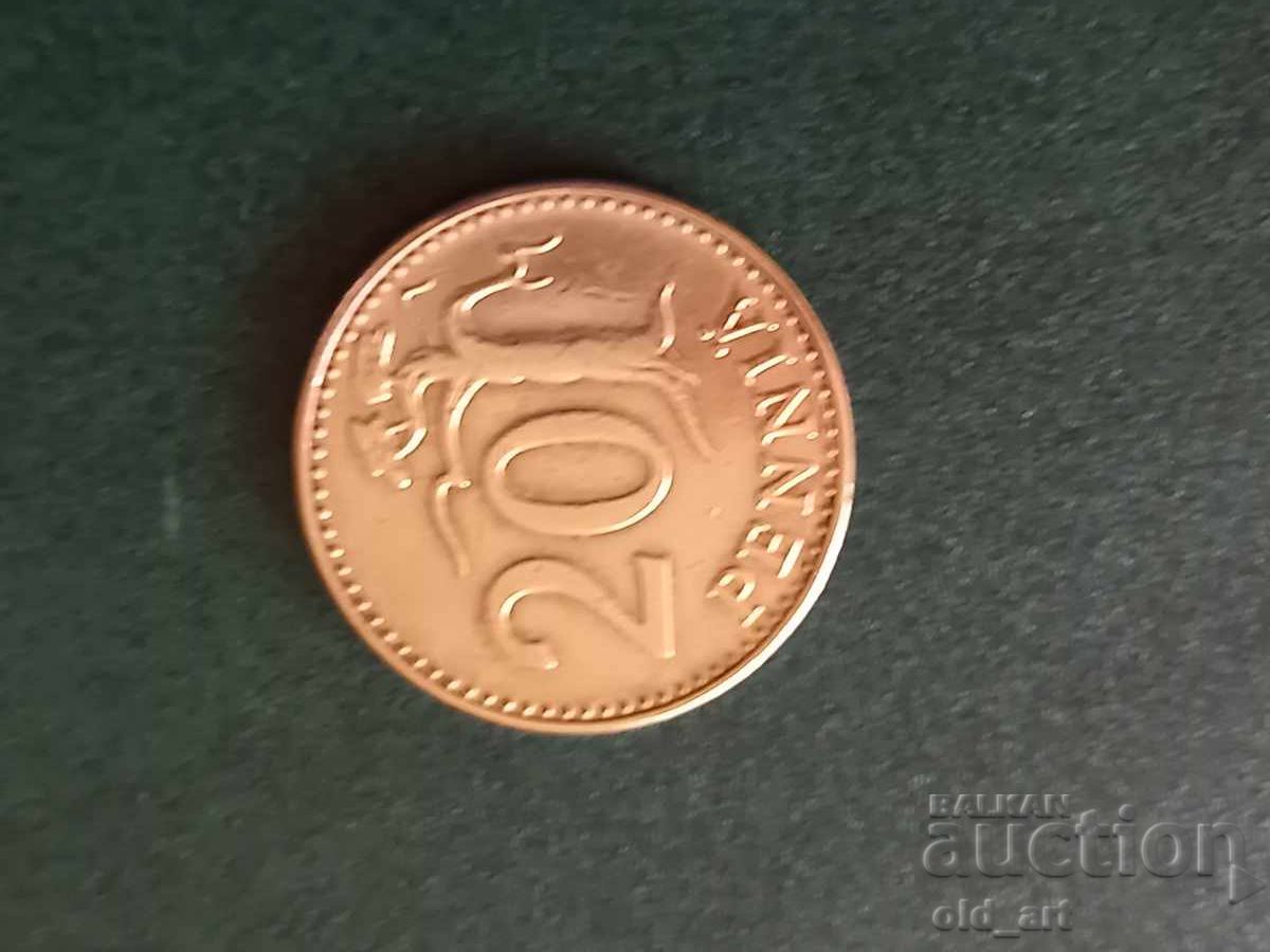 Coin - Finland, 20 penniä 1963 with price 1.50 BGN | € 0.77