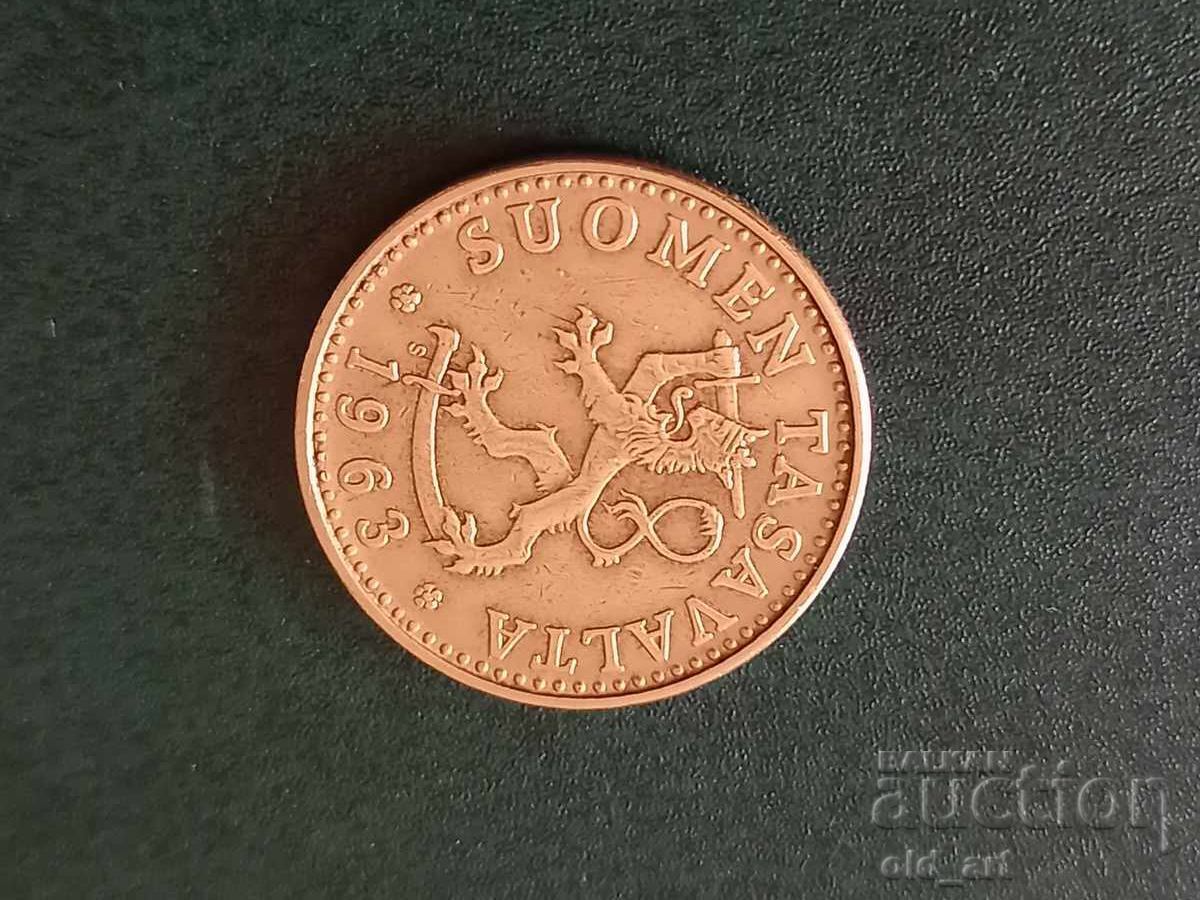 Monedă - Finlanda, 20 penni 1963 - 5 Monedă - Finlanda, 20 penni 1963 - 5
