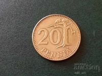 Monedă - Finlanda, 20 penni 1963