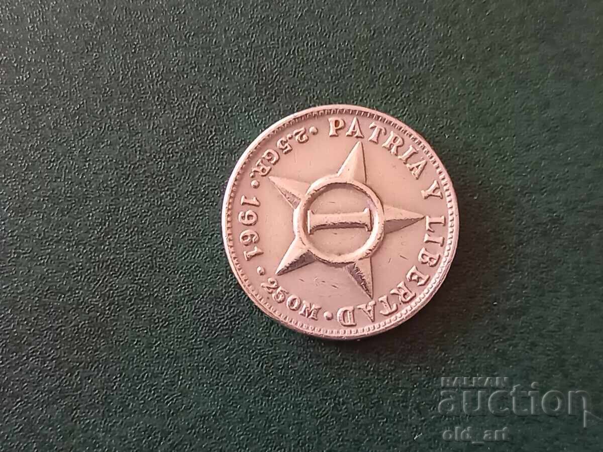 Νόμισμα - Κούβα, 1 σεντάβο 1961 με τιμή 1.50 BGN | € 0.77