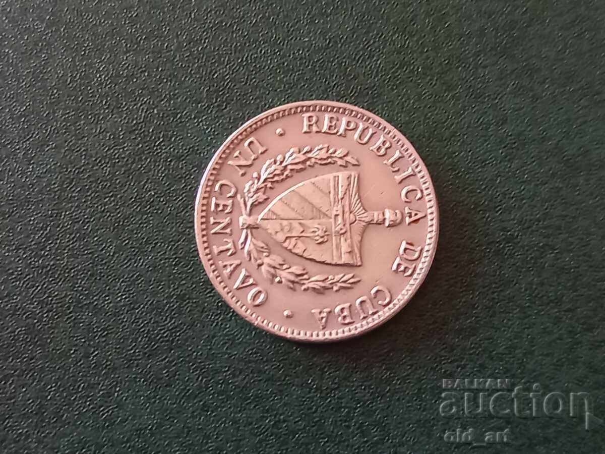 Livrarea Monedă - Cuba, 1 centavo 1961 Livrarea Monedă - Cuba, 1 centavo 1961