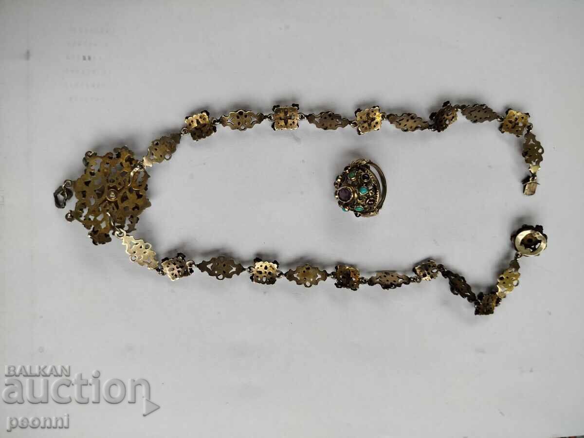 Ασημένιο και επιχρυσωμένο κολιέ και δαχτυλίδι (Staro srebŭrno και pozlateno kolie i prŭsten) - 5