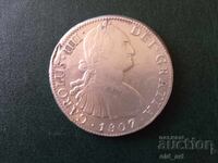 Monedă - Colonia Spaniolă Mexic, 8 reali 1807