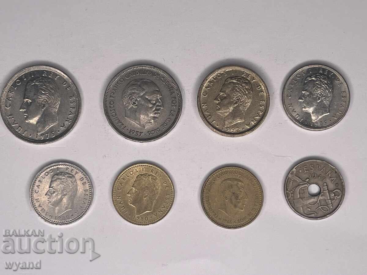 Лот монети от Испания с цена 18.00 лв. | € 9.20 Лот монети от Испания с цена 18.00 лв. | € 9.20