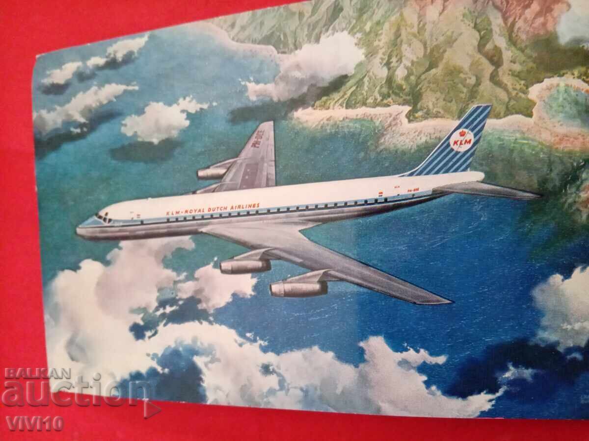 Cartolină poștală, avion