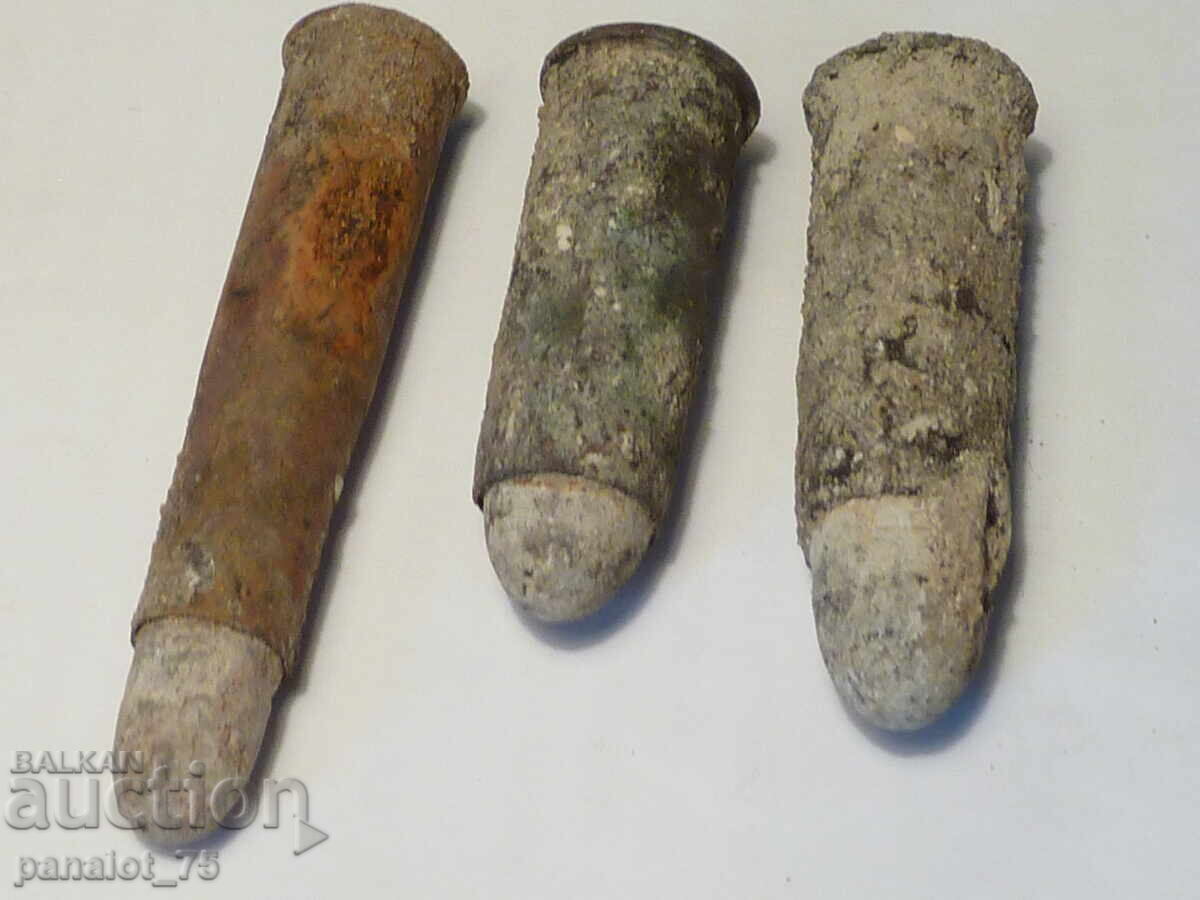 3 φυσίγγια από Ρωσο-Τουρκικό πόλεμο - Σνάιντερ, Μαρτίνι, μη καθαρισμένα με τιμή € 10.23 | 20.01 BGN