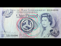 Great Britain Isle of Man 1 Pound 2009 Pick 40c Ref 4696