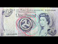 Great Britain Isle of Man 1 Pound 2009 Pick 40c Ref 4648