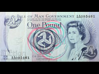 Great Britain Isle of Man 1 Pound 2009 Pick 40c Ref 5181