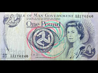 Great Britain Isle of Man 1 Pound 2009 Pick 40c Ref 6246