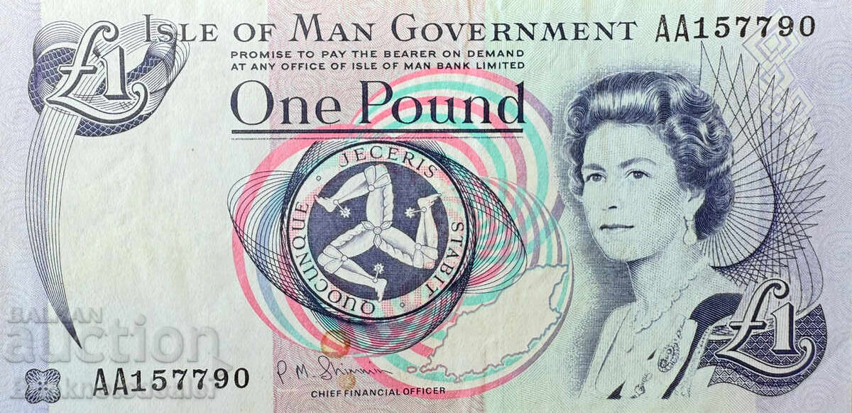 Great Britain Isle of Man 1 Pound 2009 Pick 40c Ref 7790 Great Britain Isle of Man 1 Pound 2009 Pick 40c Ref 7790