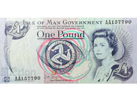 Great Britain Isle of Man 1 Pound 2009 Pick 40c Ref 7790