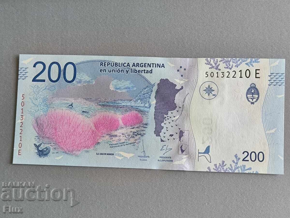 Аукцион Банкнота - Аржентина - 200 песо UNC | 2016г.