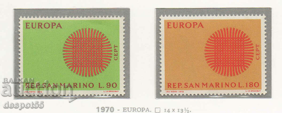 1970. Сан Марино. Европа. 1970. Сан Марино. Европа.
