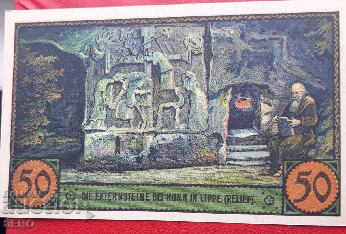 Bancnotă-Germania-Renania de Nord-Westfalia-Horn-50 pfennig 1921 Bancnotă-Germania-Renania de Nord-Westfalia-Horn-50 pfennig 1921