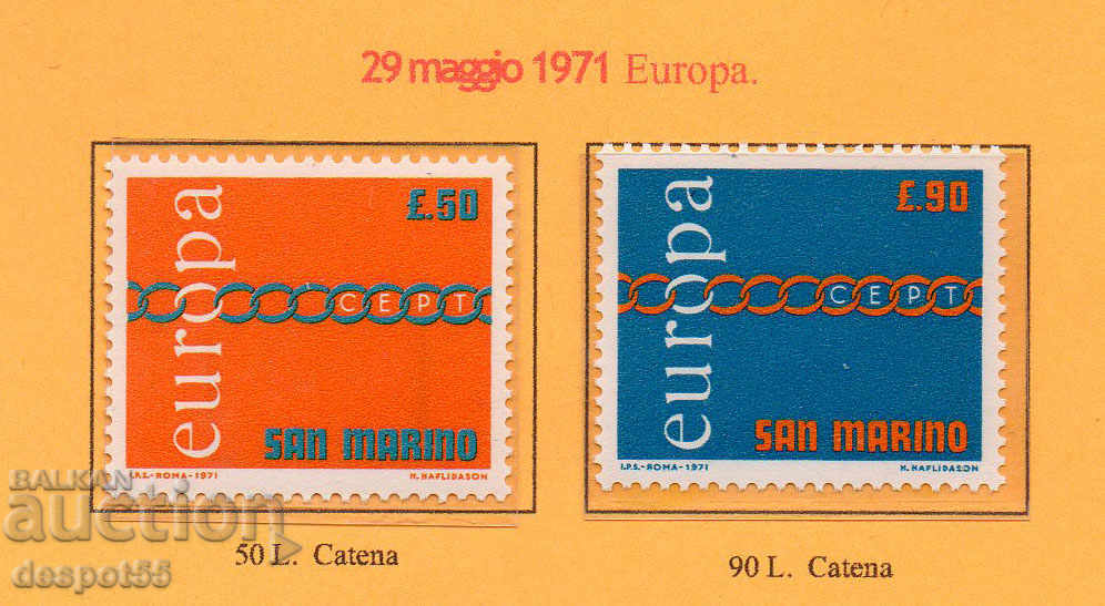 1971. Сан Марино. Европа. 1971. Сан Марино. Европа.