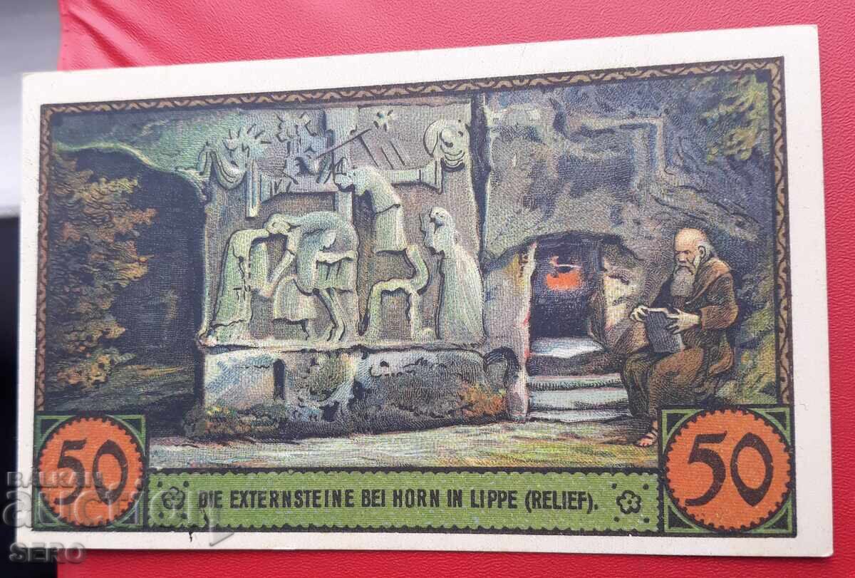 Bancnotă-Germania-Renania de Nord-Westfalia-Horn-50 pfennig 1921 Bancnotă-Germania-Renania de Nord-Westfalia-Horn-50 pfennig 1921