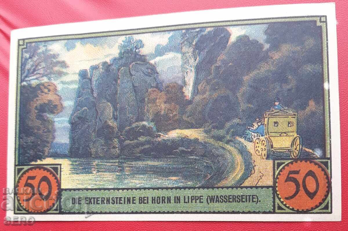 Банкнота-Германия-С.Рейн-Вестфалия-Хорн-50 пфенига 1921 Банкнота-Германия-С.Рейн-Вестфалия-Хорн-50 пфенига 1921